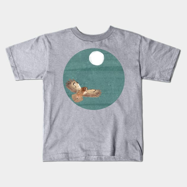 Tawny Owl Kids T-Shirt by KatherineBlowerDesigns